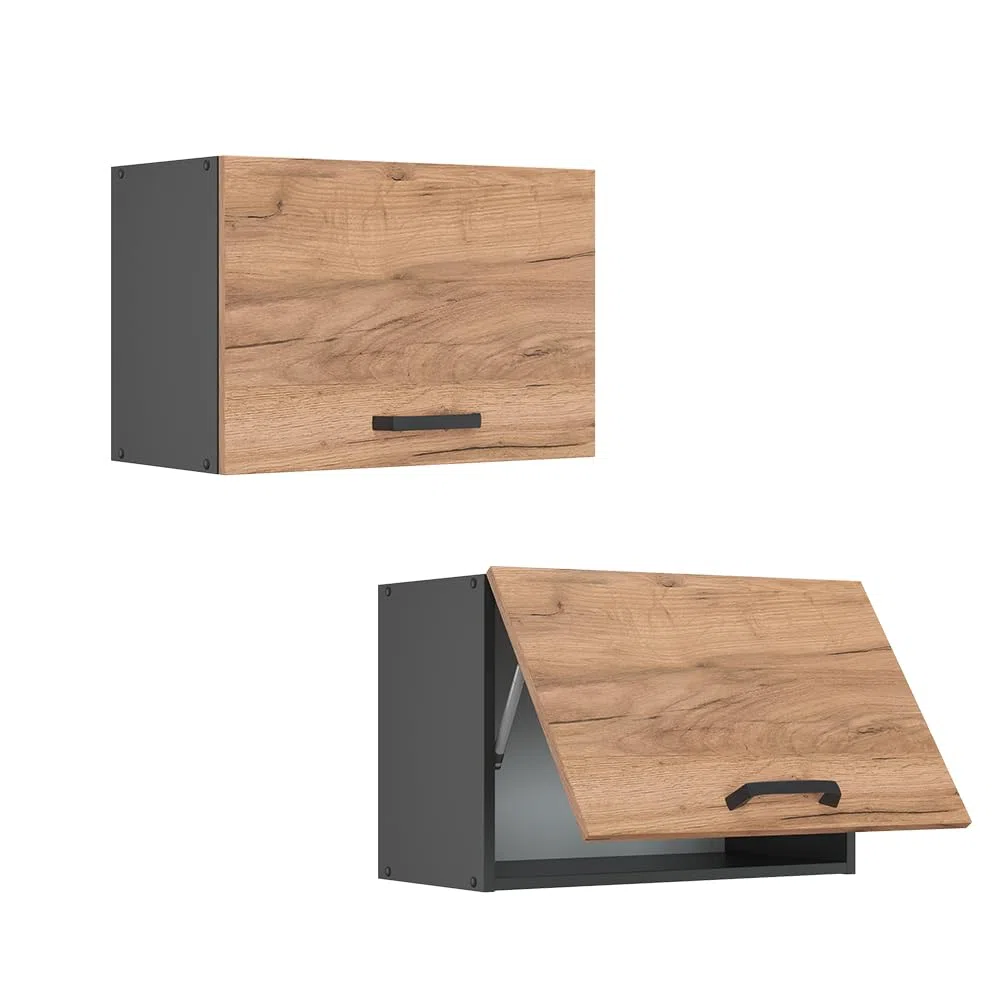 Vicco Armario Colgante R-Line, Roble Dorado, 60 cm Plano, para combinación Libre Dentro de Sistemas de Cocina modulares