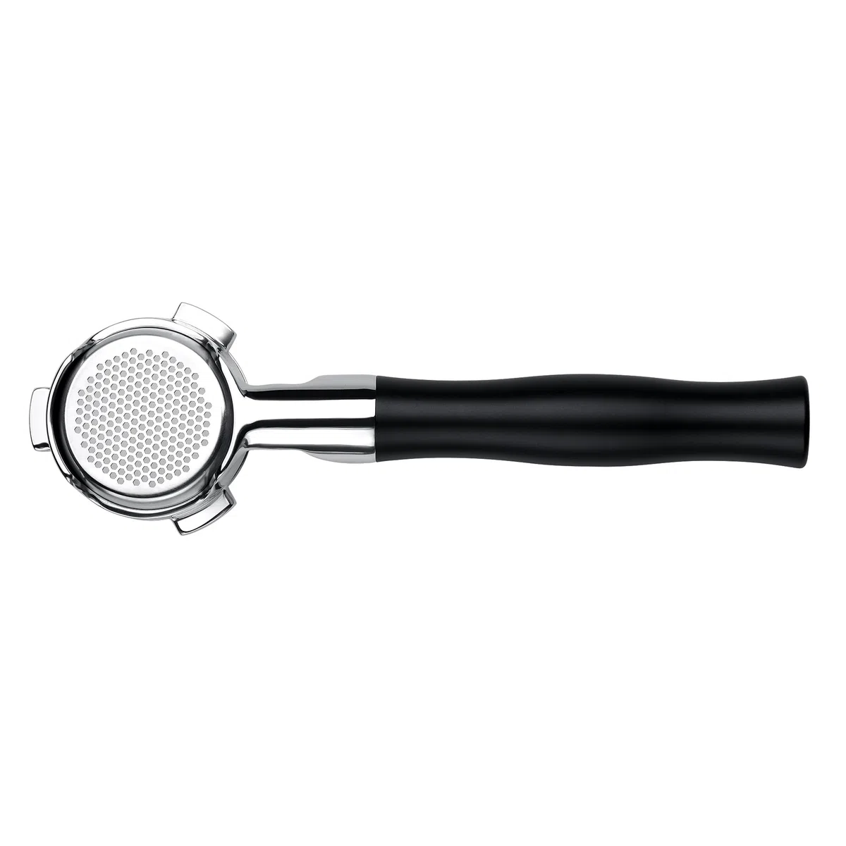 Normcore Portafiltro Silm sin fondo de 54 mm, portafiltro desnudo con mango de aluminio anodizado negro, se adapta a máquinas Breville Sage de 54 mm, cesta de precisión de doble disparo de 18 g