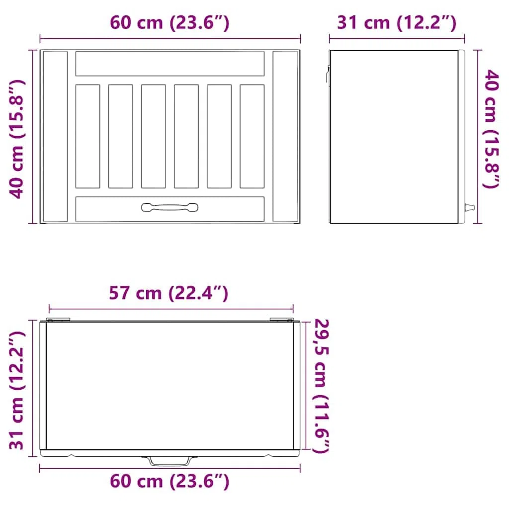 vidaXL Armario de Pared de Cocina Lucca Madera ingeniería Blanca, Unidad de Pared de Cocina, gabinete para Pared de Cocina, gabinetes de Pared con Puertas