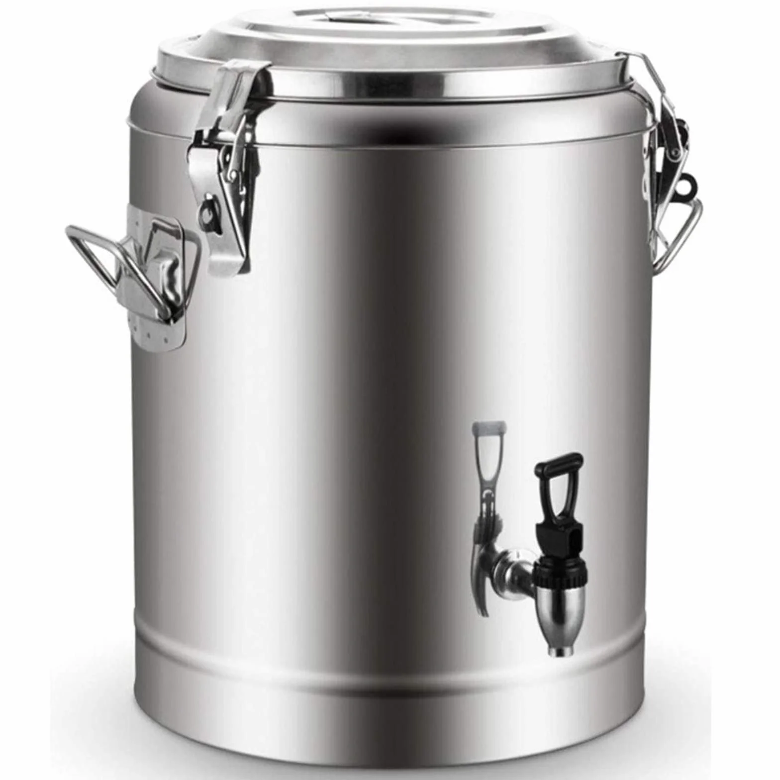 Dispensador De Bebidas con Aislamiento De Acero Inoxidable, Contenedor Termo con Espiga Aislamiento Frío Y Caliente De 20 Horas - para Té, Agua, Café, Bebidas Heladas,20L