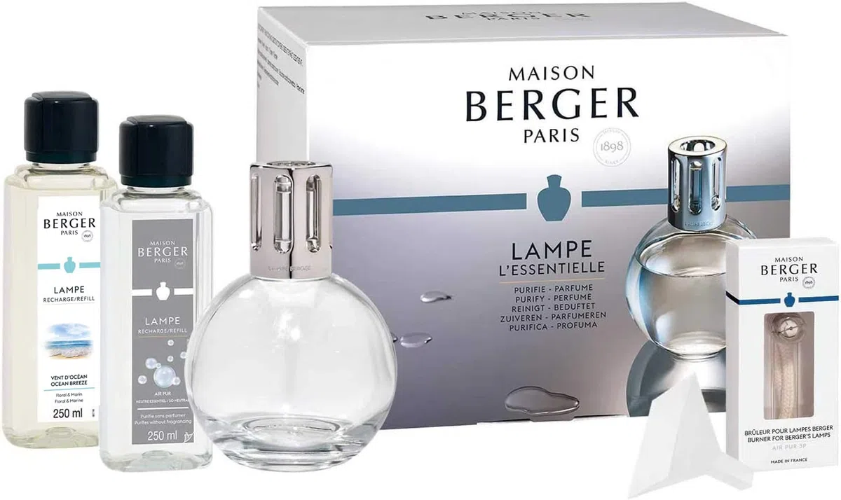 Lampe Berger Juego de lámparas aromáticas Essentielle Ronde, 360 ml, Transparente, 15 cm