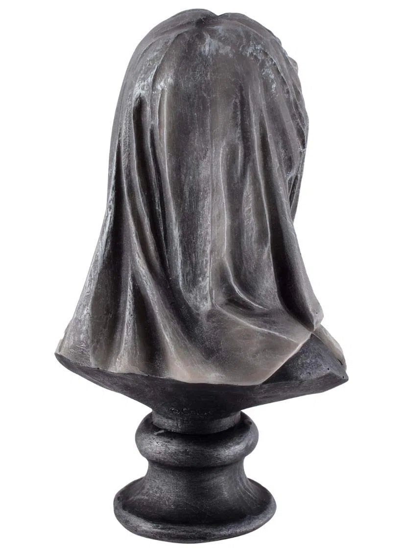 Vogler 766-7657 Totenkopfbüste Dark Veil Calavera Busto 25 CM Cráneo Calavera Gótico