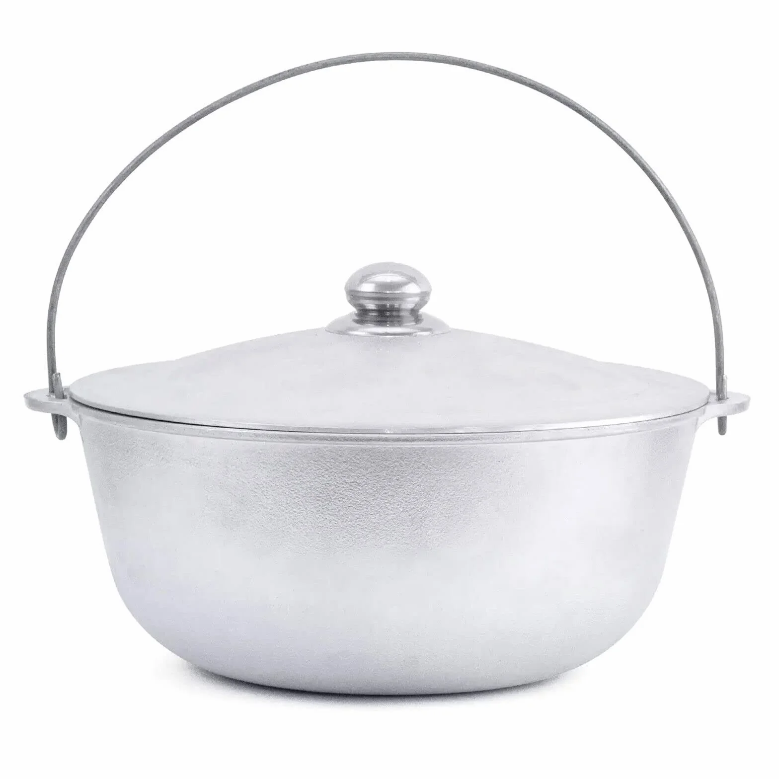 Kazan - Cacerola de aluminio fundido Tatarski (8 L, aluminio fundido, con asa y tapa)