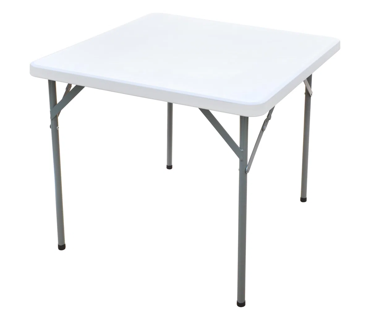 HERSIG - Mesa Plegable - Mesa Jardin Exterior Cuadrada 84x84x74 CM - Mesas Plegables Portatiles Resistente - Mesas Auxiliares Plegables - Ideal para Camping, Picnic, Comidas, Trabajo, Fácil de Guardar