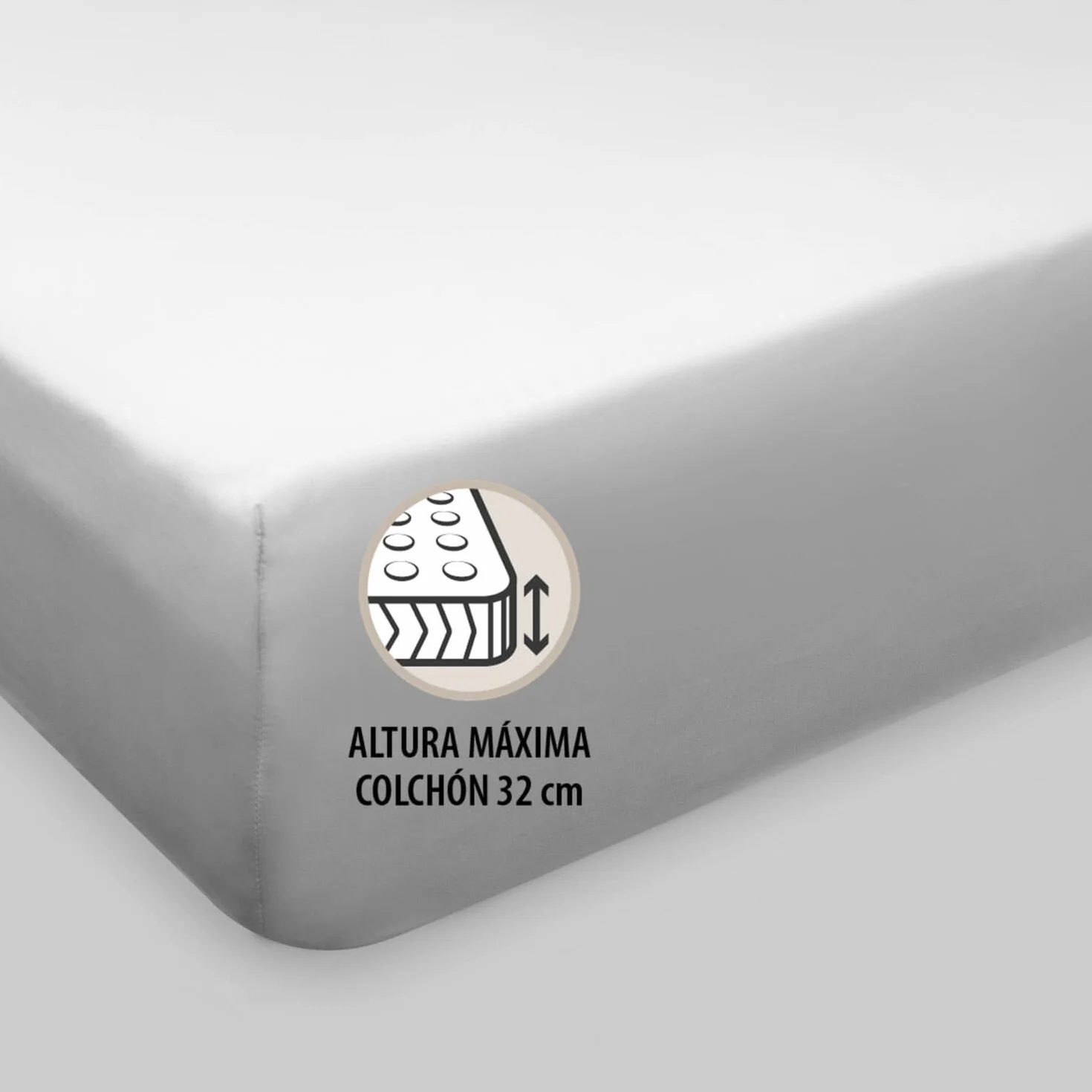 Burrito Blanco│Sábanas Infantiles, Cama de 90 (+ Medidas Disponibles)│Algodón 100%│Tacto Suave│Diseño 016, Gris