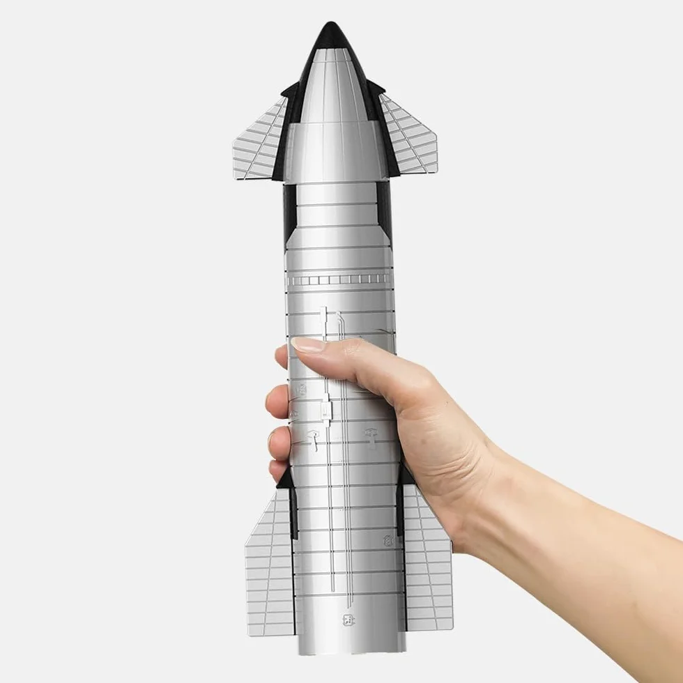 Spece Starship Rocket Truck Modelo de Metal Modelo de Regalo Ideal – Dragón Nave Espacial Heavy Falcon Rocket Toy Adorno de Escritorio, aeroespacial Coleccionable, Regalo Ideal para niños y