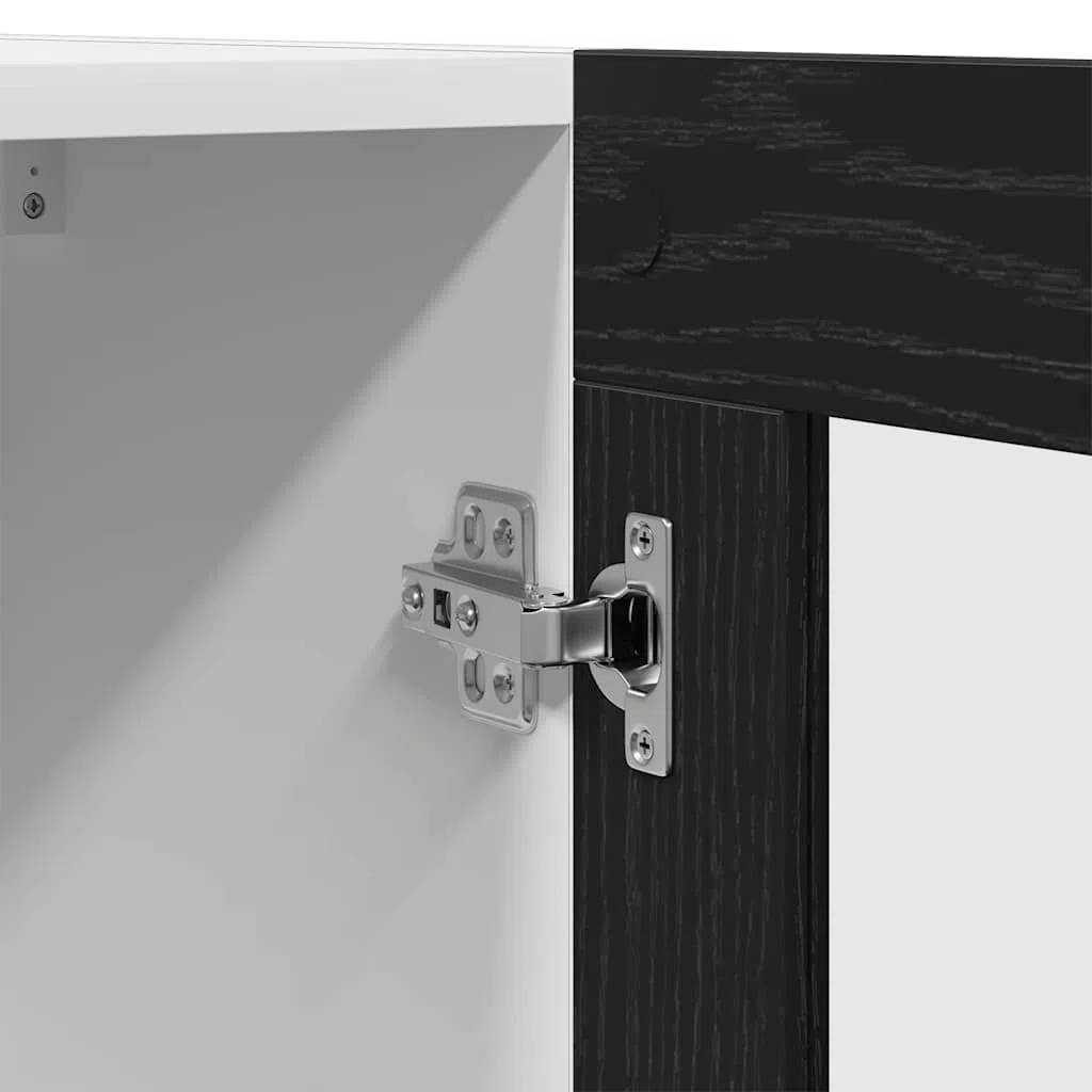 vidaXL Mueble Colgante con Estante Roble Negro 60 x 31 x 60 cm, Amplio Espacio, Muebles de Cocina Modernos, Utilidad Duradera, diseño Rectangular, soluciones Inteligentes para organización