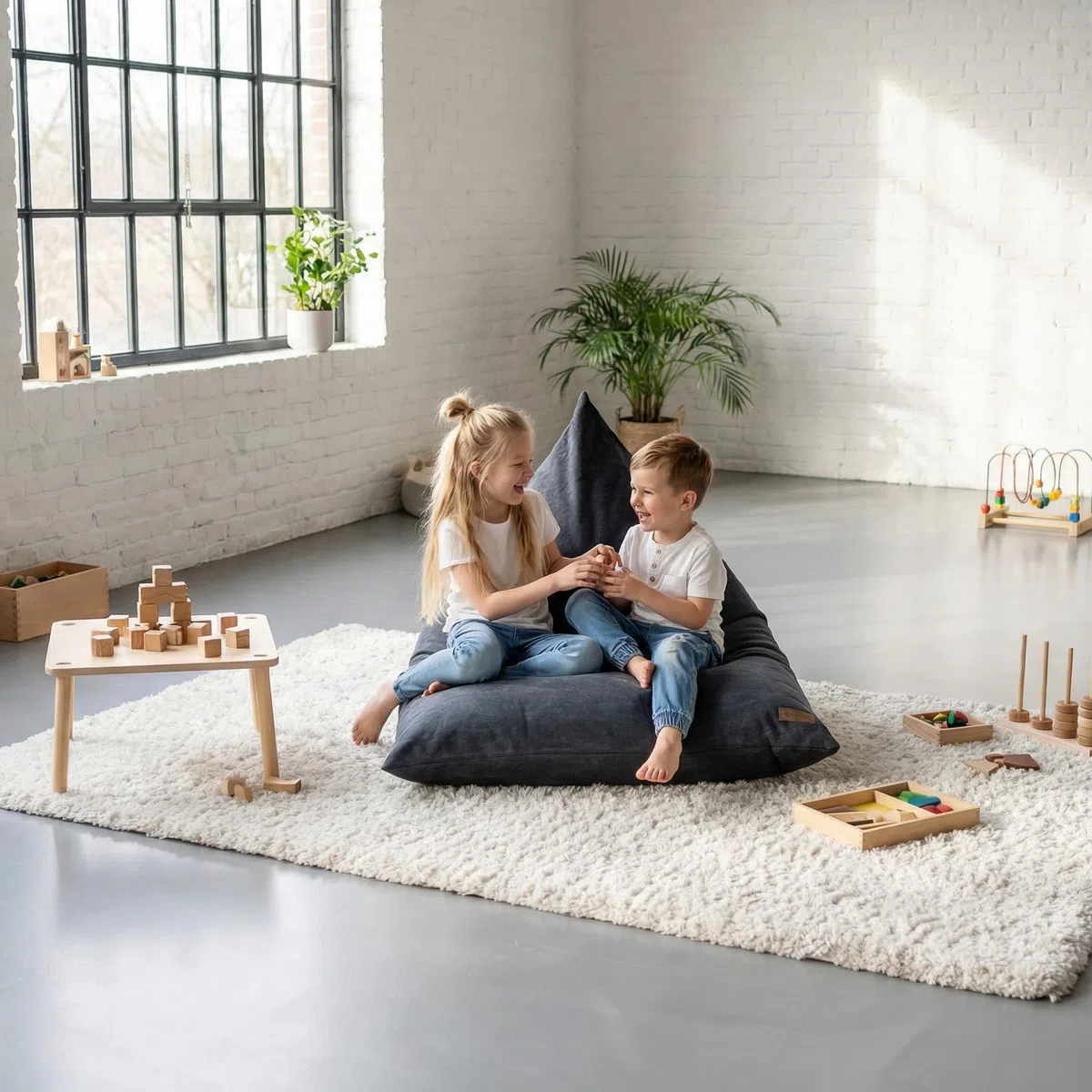 Aiire Puff con Relleno Incluido Moderno - Puf Salon XXL de Diseño para Adulto o Juvenil - Funda Desenfundable y Lavable - Puffs Infantiles XXL - Bean Bag Chair Gamer Gigante