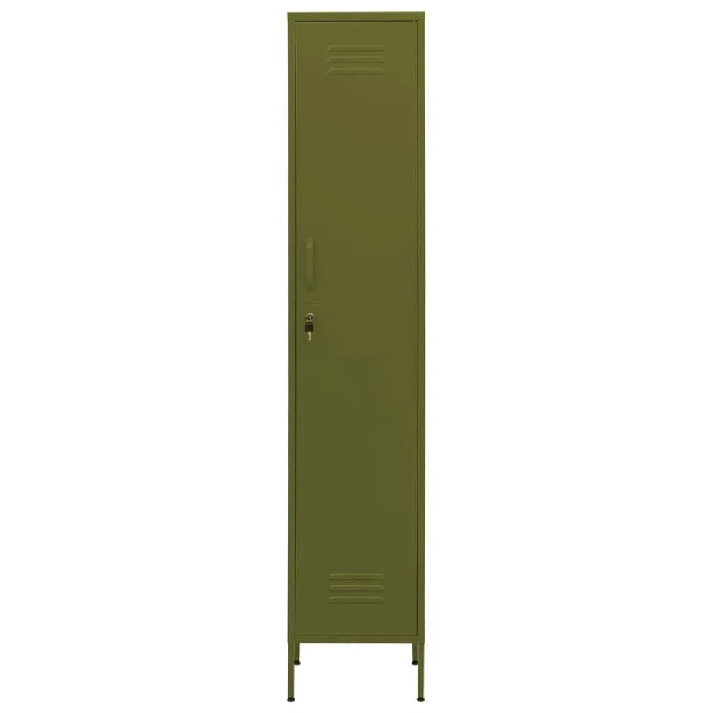 Armario taquilla de Acero Verde Oliva 35x46x180 cm