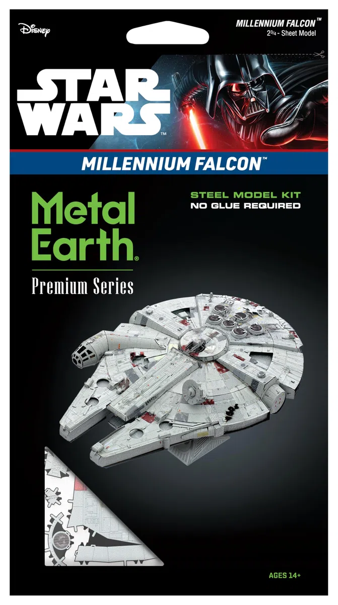 Metal Earth Serie Premium Star Wars Millennium Falcon Color 3D Metal Model Kit Fascinations