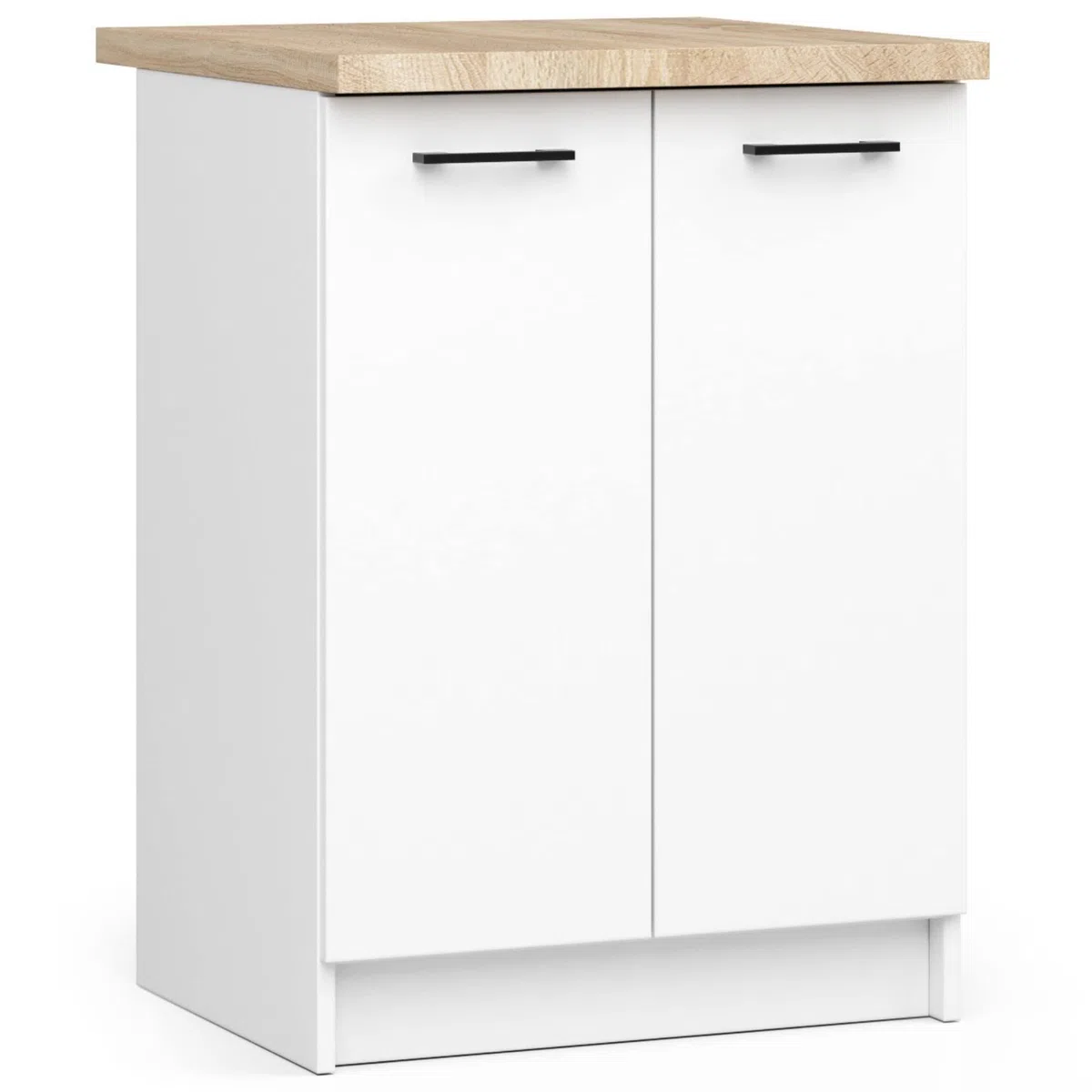AKORD | Tablero de Trabajo Olivia | Paneles laminados | Robusto | Encimeras de Cocina de Color Madera | Borde de ABS | para Bases | 60 x 60 x 3,20 cm | Color Universal | Roble Sonoma