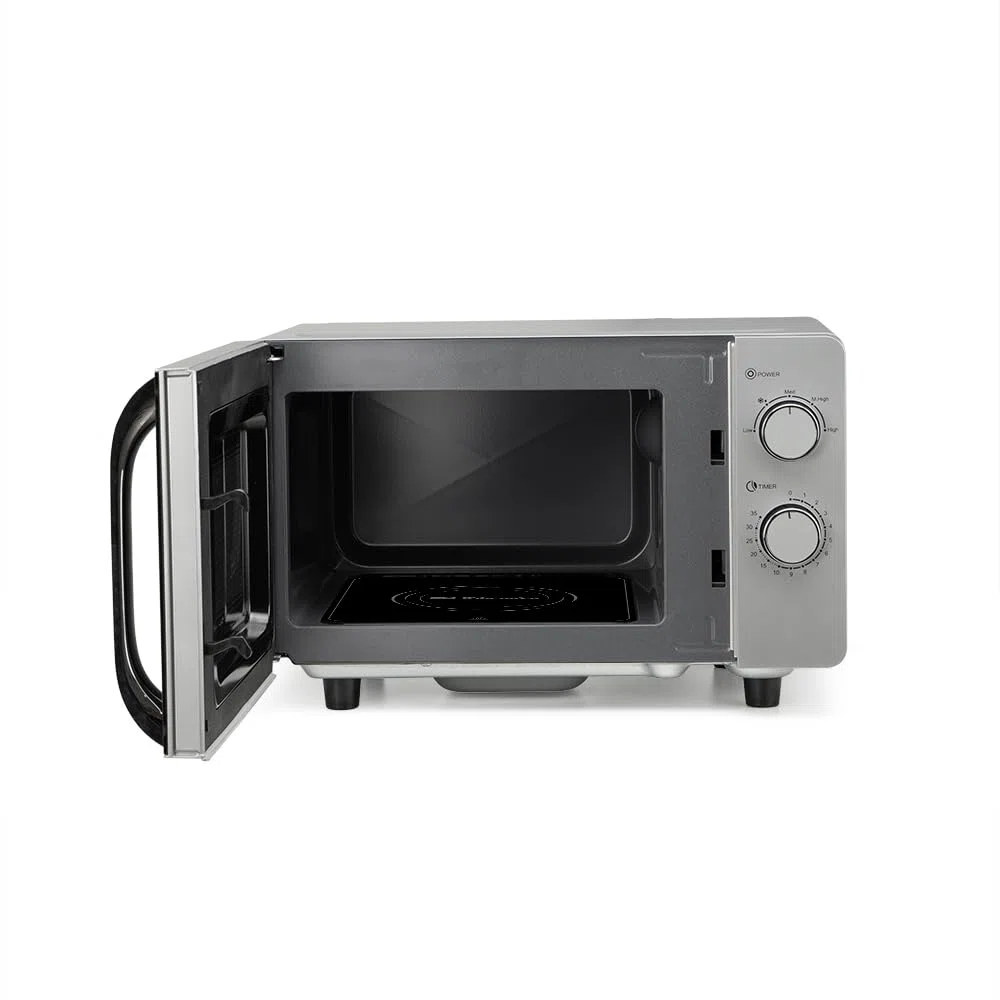 Microondas Orbegozo MI 2062 CE, 20 Litros, 700 W, sin plato giratorio, apta para platos cuadrados, 5 niveles de potencia.