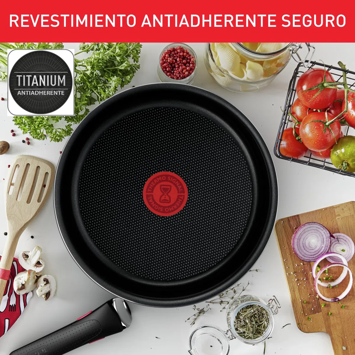 Tefal Ingenio Easy On Juego de 3 Sartenes 22/24/26 cm con mango extraíble, diseño apilable, cocción uniforme, fácil limpieza, sistema de fijación seguro, color negro, sin compatibilidad con inducción