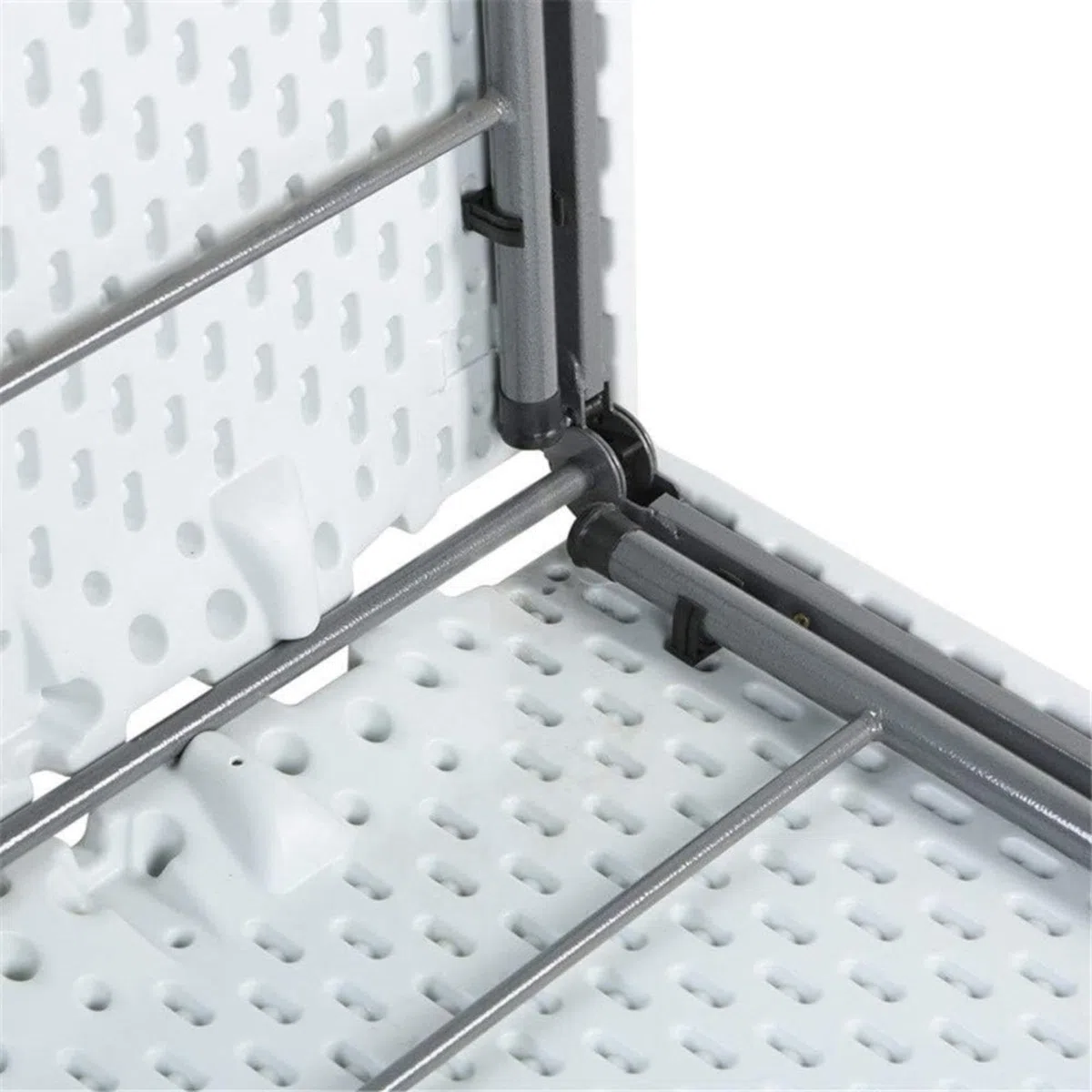 Well Home Mesa Plegable Formato Cuadrado de Polietileno 88x88x74cm