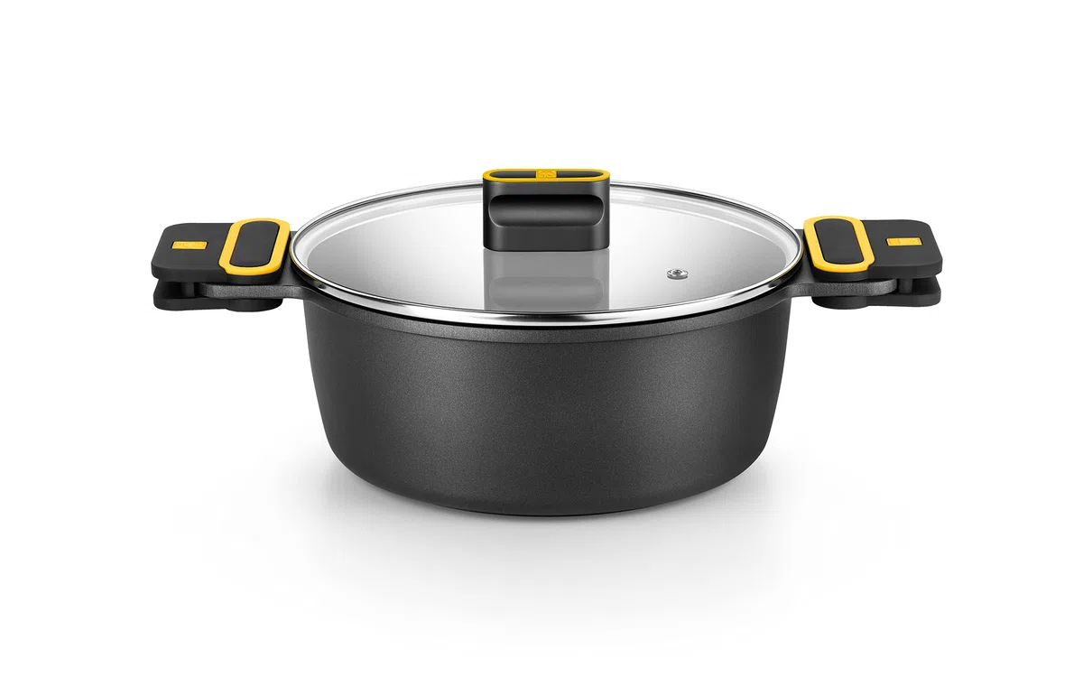 BRA Daily Pro | Cacerola alta 32 cm aluminio fundido, antiadherente sin PFOA, apta para todo tipo de cocinas e inducción