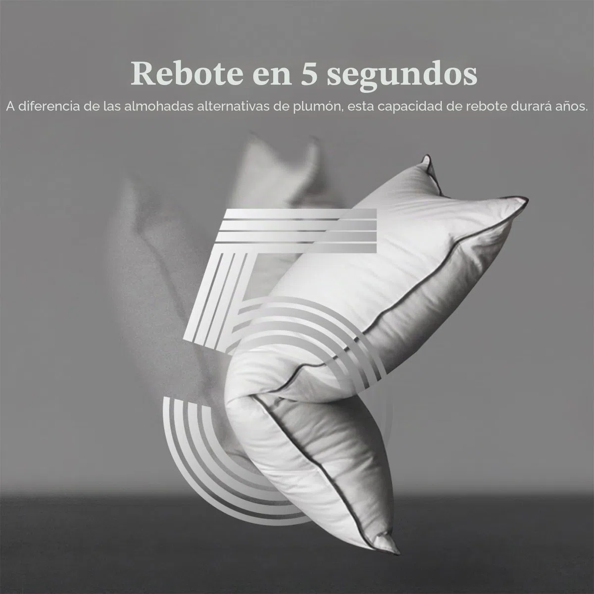 DWR Almohadas de Plumas y Plumón de Ganso,Paquete de 2 Lujosa Plumón de Plumas Orgánico Almohadas, Diseño de 3 Habitaciones, Relleno de Pluma de Ganso, Lavable a Máquina,Blanco 40x80cm