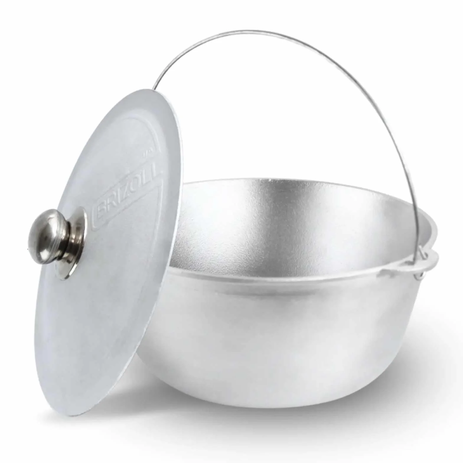 Kazan - Cacerola de aluminio fundido Tatarski (8 L, aluminio fundido, con asa y tapa)