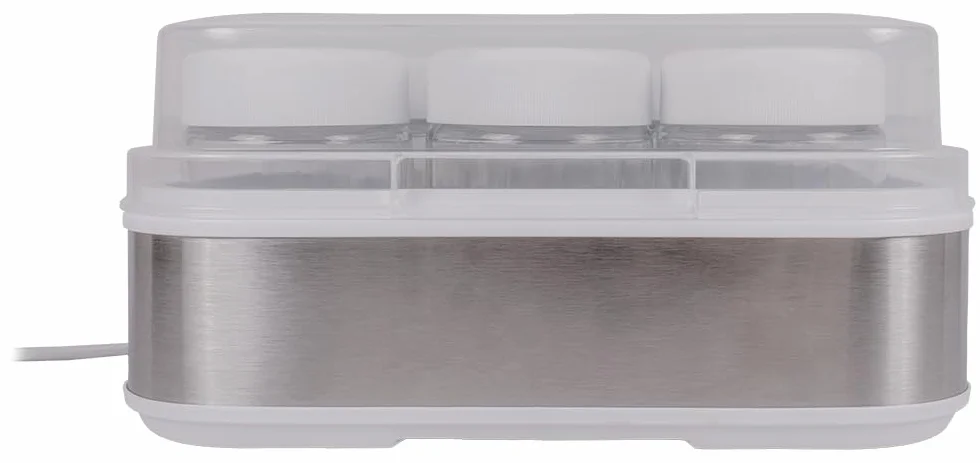 Steba JM 2 - Yogurtera, acero inoxidable, color blanco