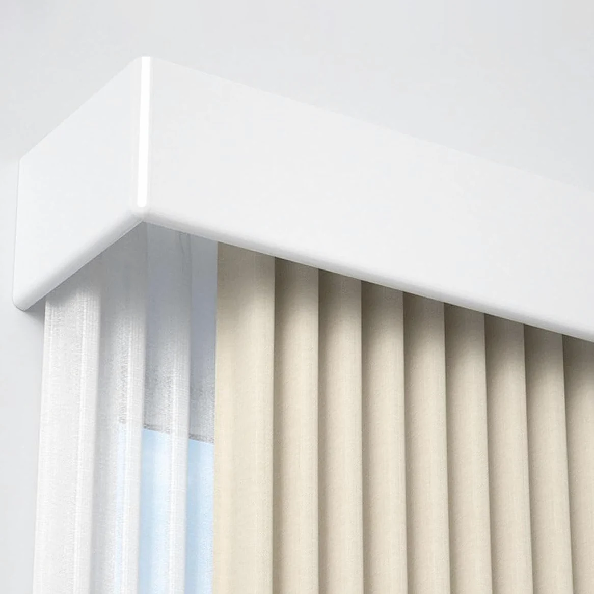 Genérico Caja de Cortina, riel de Cortina Doble, riel Deflector, instalación de Pared integrada con riel de Cortina,polea, riel Doble, silencioso, se Puede empalmar