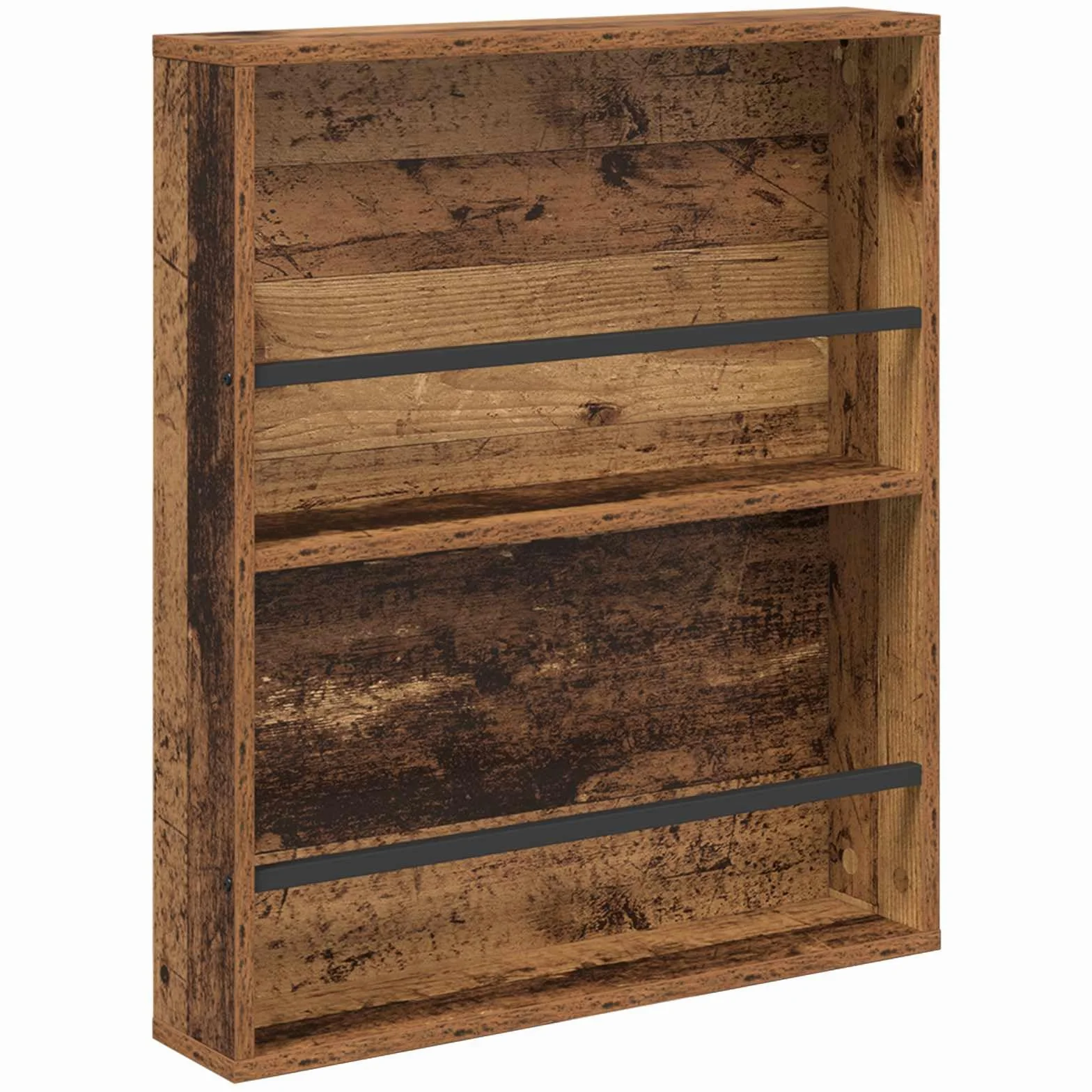 Genérico Estante de revistas 2 pcs Madera Vieja 60 x 12 x 70 cm,Mobiliario,Armarios y Almacenamiento,Revisteros,890837