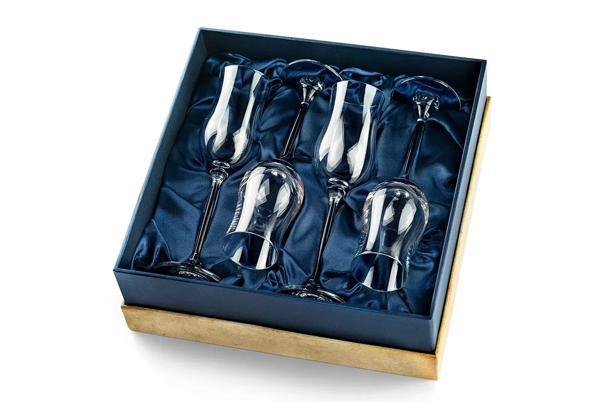 Copas de Coñac, Brandy y Vino de Postre | Juego de 4 | 120 ml | Copas Pequeñas con Forma de Tulipán para Degustar Licores, Madeira y Sobremesas