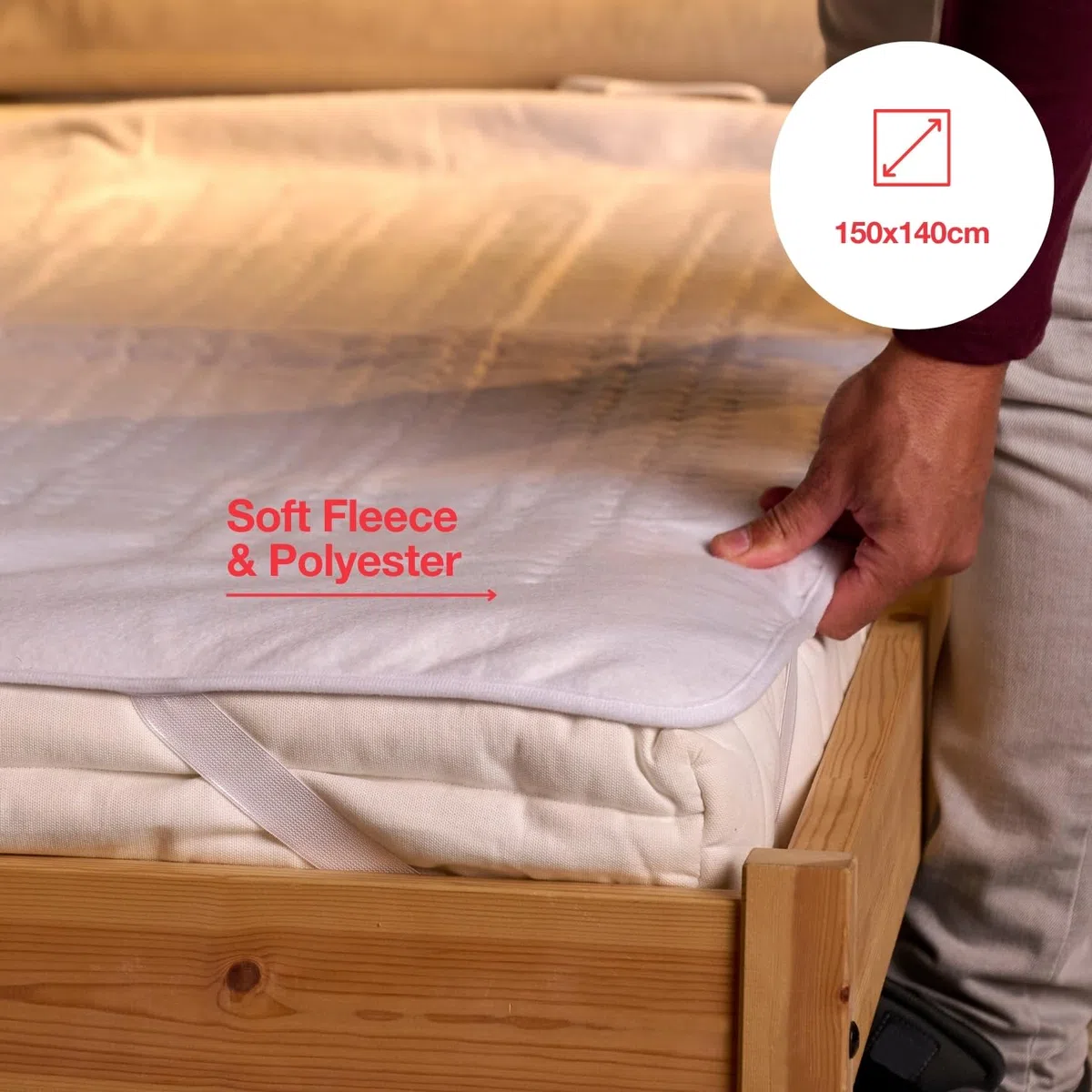 Solac - Calientacamas Norway + 150x140cm | 60W | Tecnología Sensfort | Sistema de protección | 3 Temperaturas | Auto Apagado | Extra Suave | con Mando electrónico | Lavable a máquina hasta 30ºC