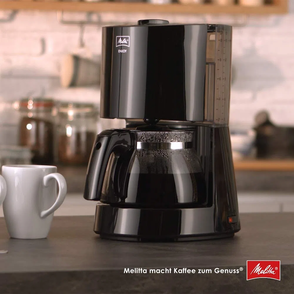 Melitta 1017-02 Independiente - Cafetera (Independiente, Cafetera de filtro, Negro, Jarra, Vidrio, 10 tazas)