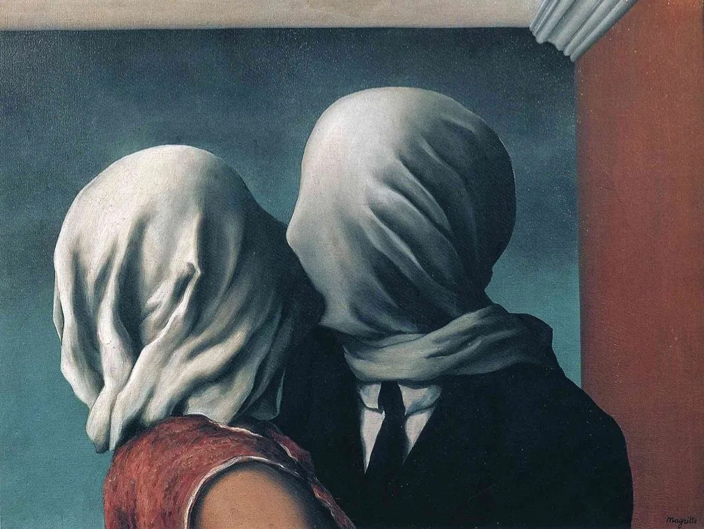 Busto - Los Amantes / The Lovers - 12,5cm, resin, replica, basado de una obra de Rene Magritte #05
