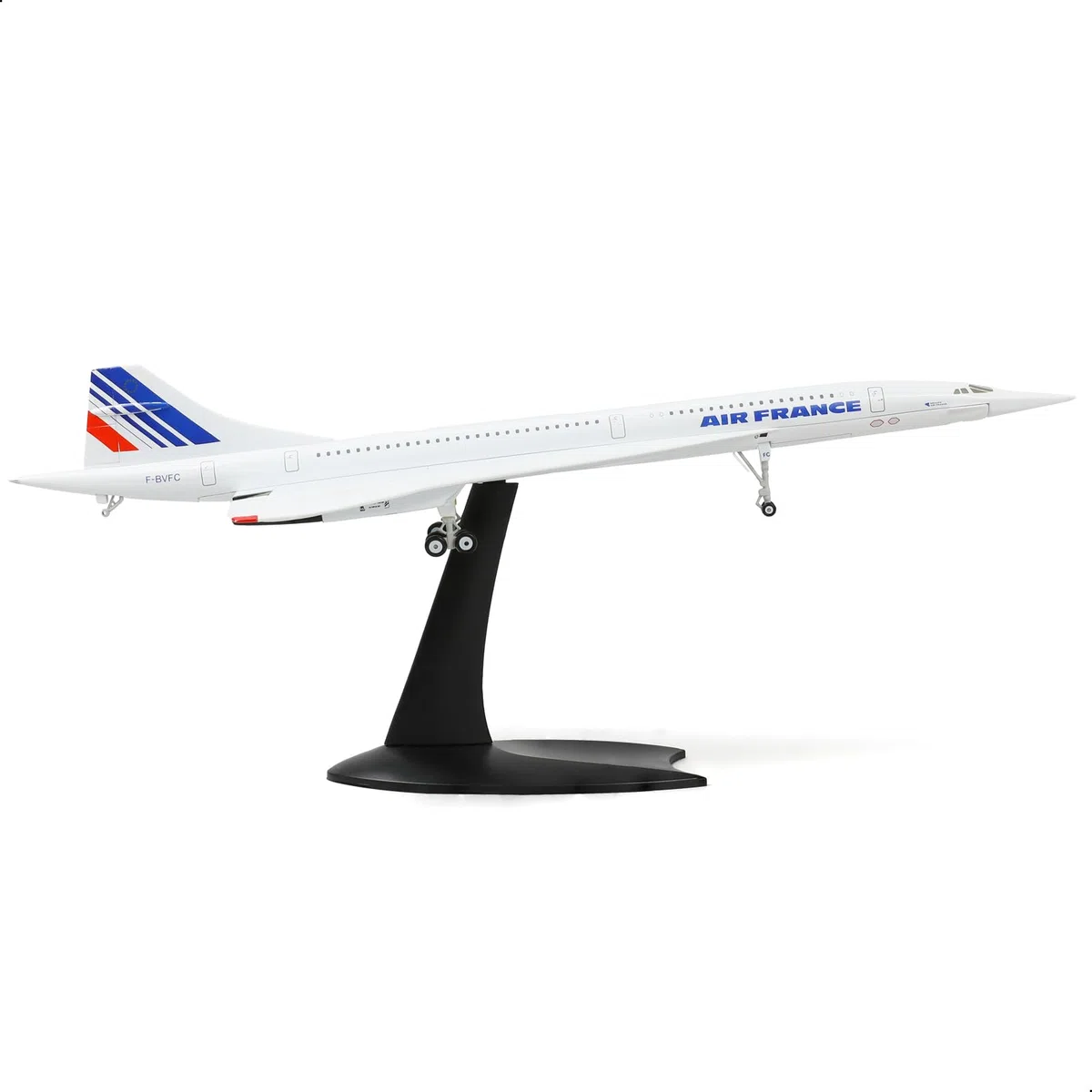 NUOTIE 1/200 Concorde Modelo de Avión de Metal Fundido a Presión, Kit de Simulación de Exhibición, Dos Versiones Disponibles para Colección o Regalo (Air France)