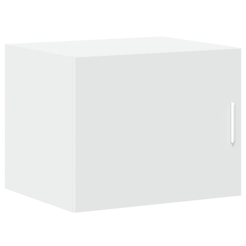 vidaXL Armario de Pared Madera de ingeniería Blanco 50x42,5x40 cm, Armario de Almacenamiento, Armario de Pared Colgante, Armario de Almacenamiento Flotante