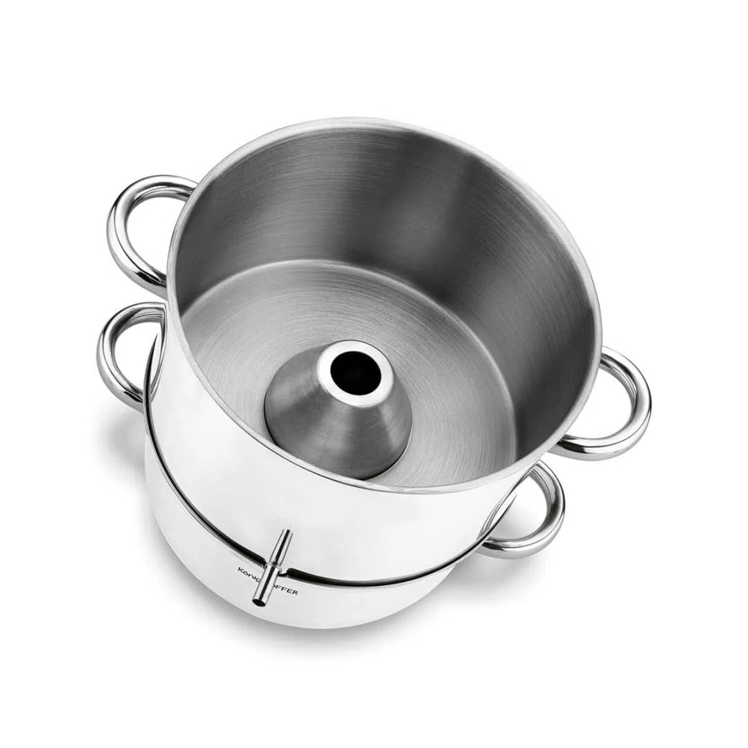 KÖNIGHOFFER - Exprimidor de vapor para inducción (8 L, acero inoxidable)